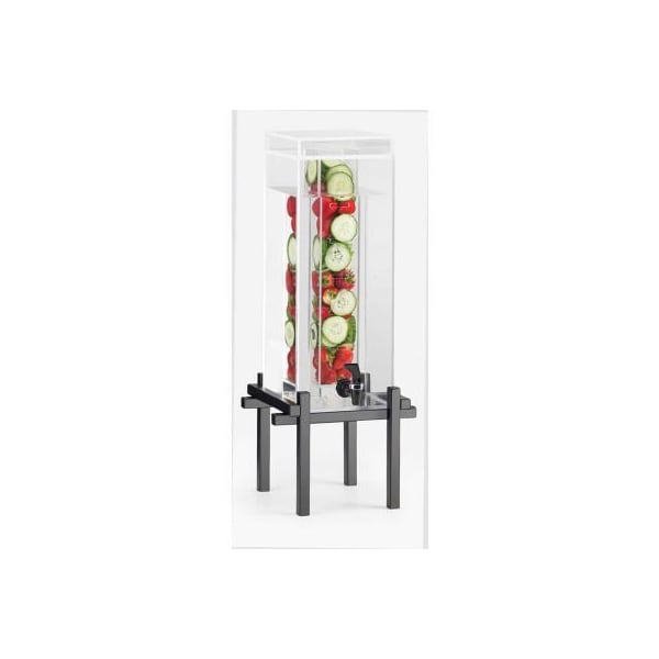 Cal-Mil 1132-5INF-74 One by One 5 Gallon Dispenser 11-5/8"W x 11-7/8"D x 28-7/8"H Silver 1132-5INF-74 - main